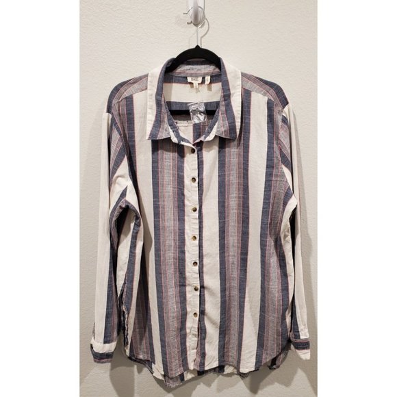 BKE Button Down Long Sleeve Shirt - Picture 1 of 4